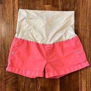 Pink Maternity Shorts Size L